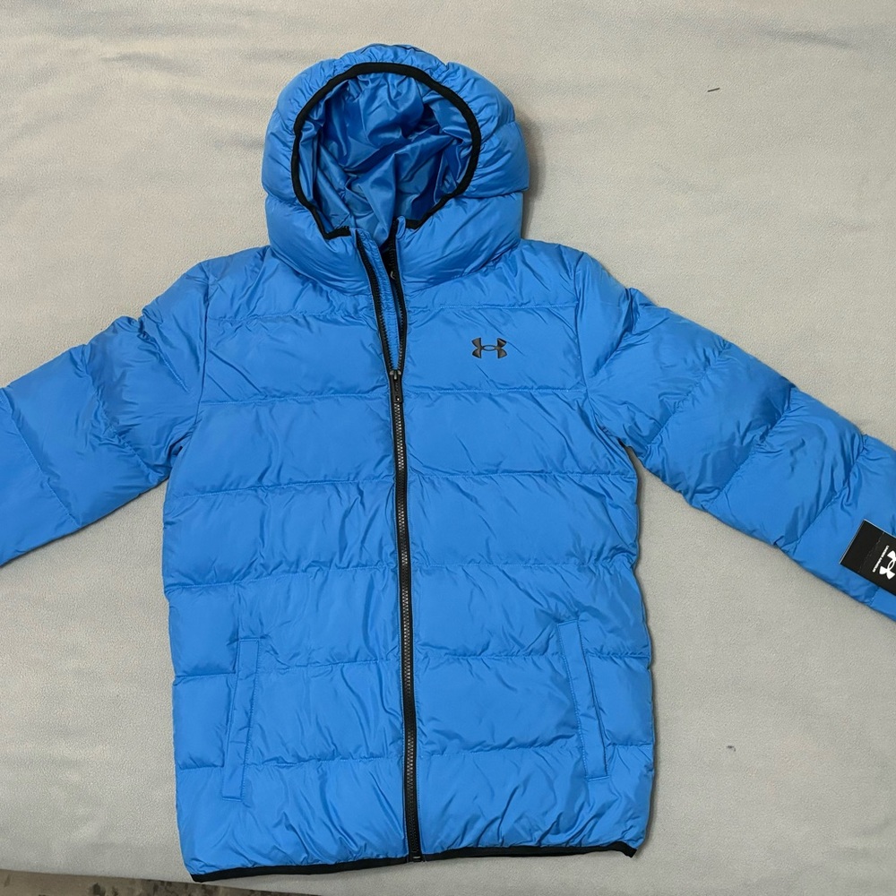 Under Armour Kids Bright Blue Hooded Puffer Coat
